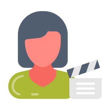 Director icon in vector. Illustration photo