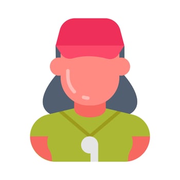 Coach icon in vector. Illustration photo
