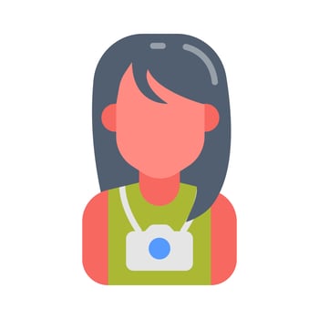 Photographer icon in vector. Illustration photo