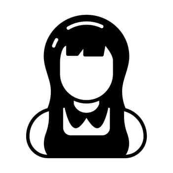 Nanny icon in vector. Illustration photo