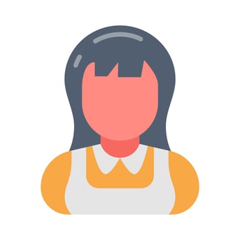 Nanny icon in vector. Illustration photo