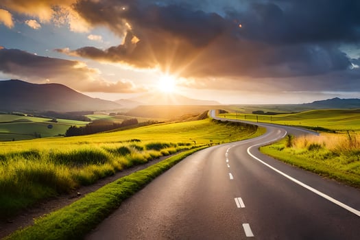 the road to success is paved with good intentions. AI-Generated photo