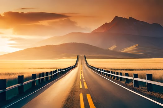 the road to success is paved with good intentions. AI-Generated photo