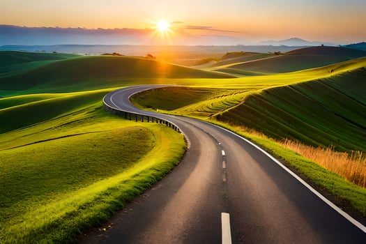 the road to success is paved with good intentions. AI-Generated photo