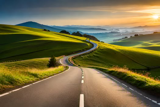 the road to success is paved with good intentions. AI-Generated photo