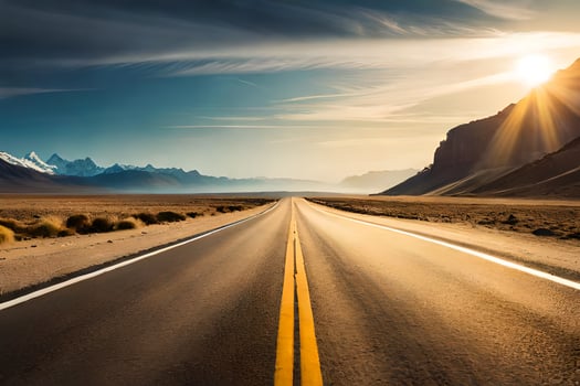 the road to success is paved with good intentions. AI-Generated photo