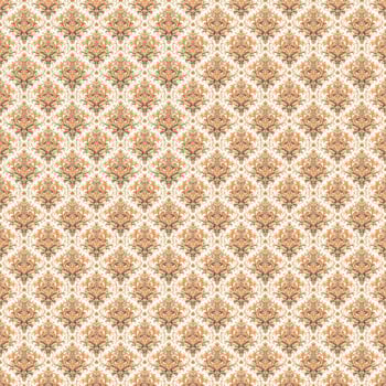 beautiful spring floral seamless patterns with flowers leaves purple and pink on white background. Hand draw photo