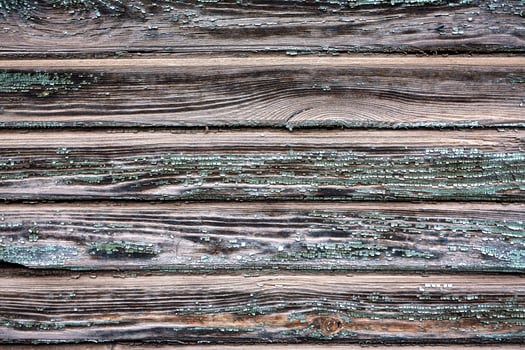 Old wooden background with horizontal boards. Old wooden wall photo