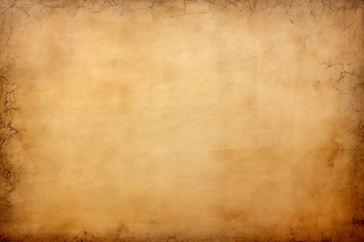 Antique parchment paper texture with burnished edges. Texture, background, pattern. Ai generative photo