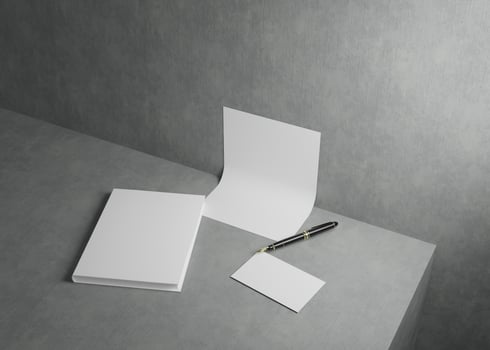 Stationery set mockup photo