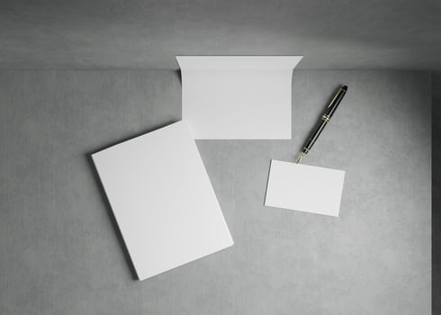 Stationery set mockup photo