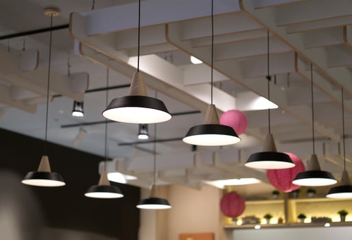 Beautiful interior lighting lamp decor photo