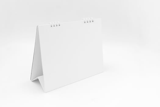 Desk Calendar on white background photo