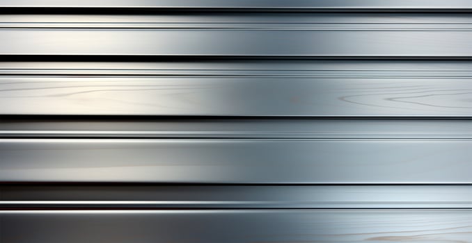 Panoramic metal texture, steel silver background - AI generated image photo