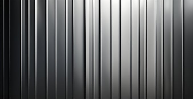 Panoramic metal texture, steel silver background - AI generated image photo