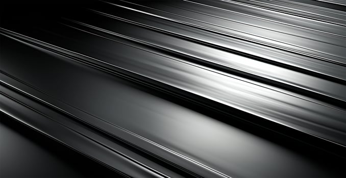 Panoramic metal texture, steel silver background - AI generated image photo