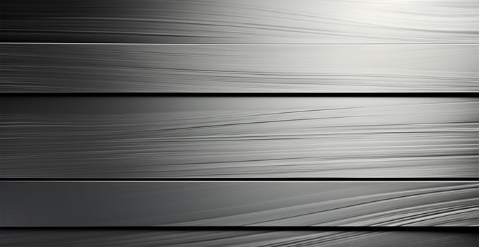 Panoramic metal texture, steel silver background - AI generated image photo