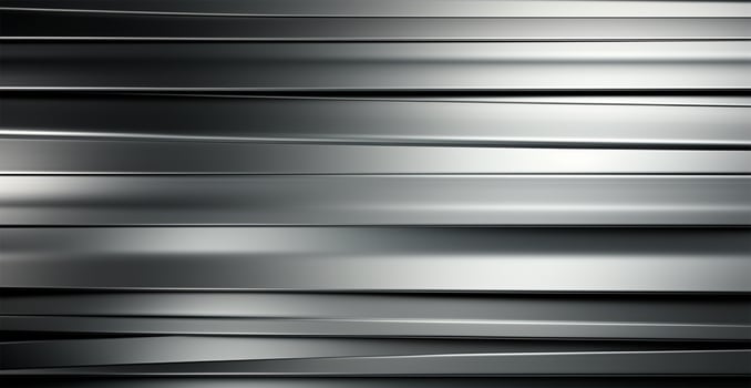 Panoramic metal texture, steel silver background - AI generated image photo