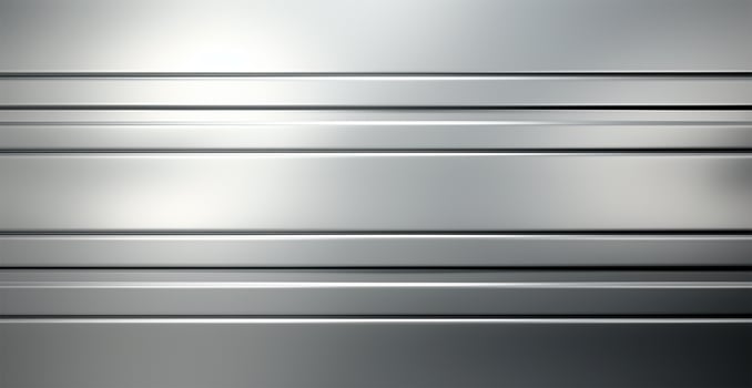 Panoramic metal texture, steel silver background - AI generated image photo