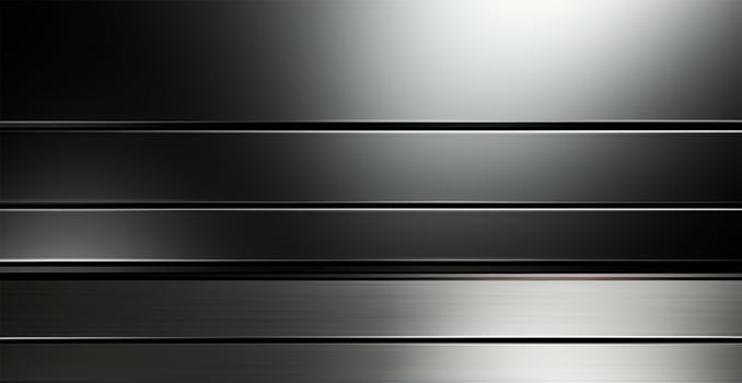 Panoramic metal texture, steel silver background - AI generated image photo