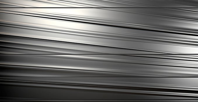 Panoramic metal texture, steel silver background - AI generated image photo