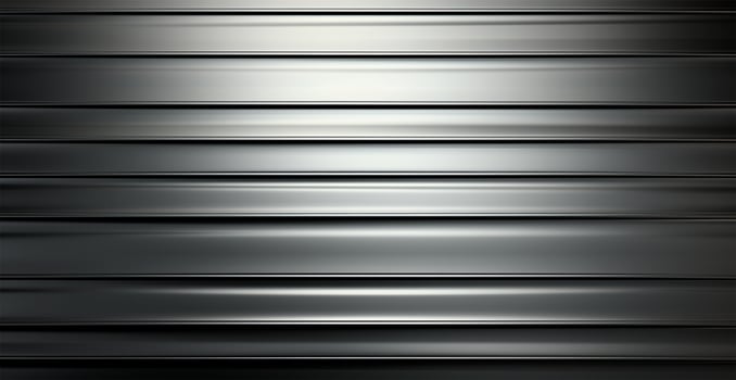 Panoramic metal texture, steel silver background - AI generated image photo