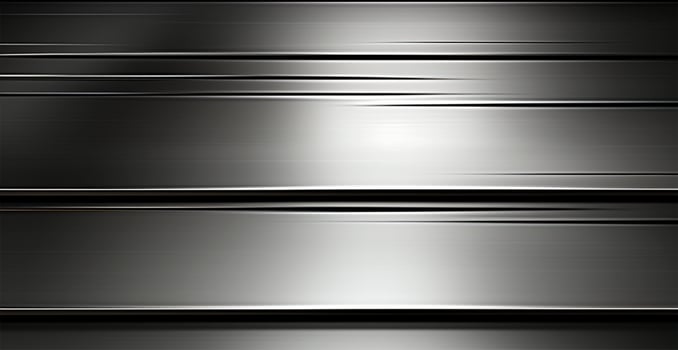 Panoramic metal texture, steel silver background - AI generated image photo