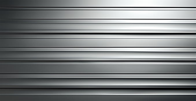 Panoramic metal texture, steel silver background - AI generated image photo