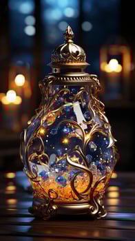Lantern lamp luxury oriental traditional festival AI Generated photo