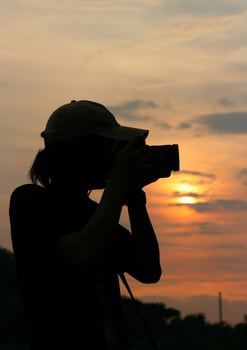 A person taking a picture photo