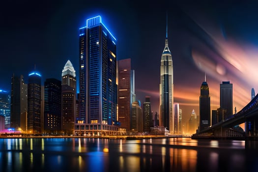 photo wallpaper night, the city, the city, the city, the city, the city,. AI-Generated