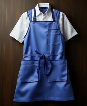 AI generated AI Generated Stylish Adjustable Cooking aprons for men and women photo