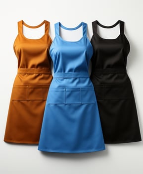 AI generated AI Generated Stylish Adjustable Cooking aprons for men and women photo