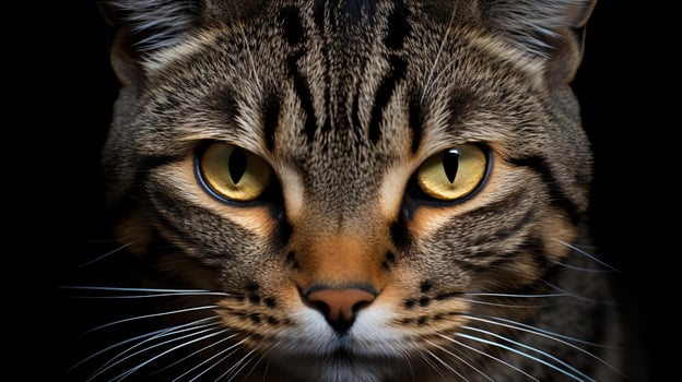 a close up of a cat AI Generated photo