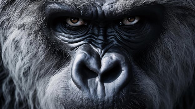 a close up of a gorilla AI Generated photo