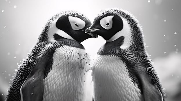 a couple of penguins AI Generated photo