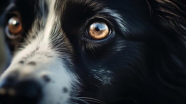 close up of a dog's face AI Generated photo
