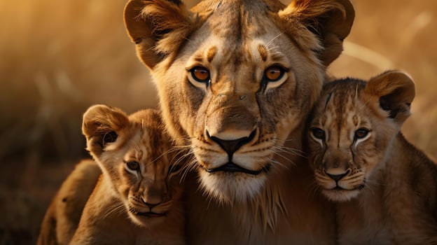 a group of wild animals AI Generated photo