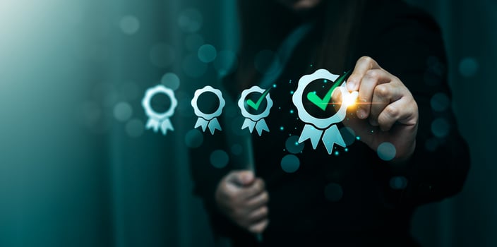 Quality assurance standard and certification. Certified internet businesses and services. Compliance to international guarantee. Certification of product and service quality. ISO, Industry Compliance photo