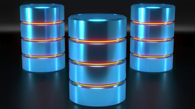 Futuristic Data Center Render photo