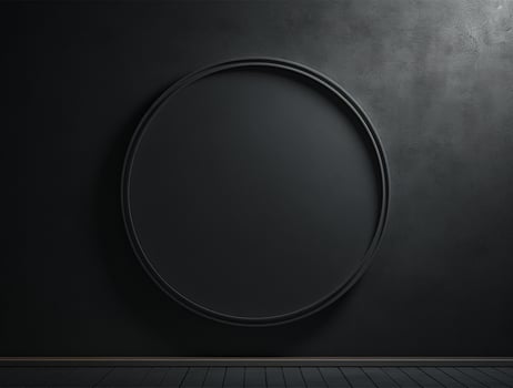 Empty modern interior wall background front view Ai generated photo