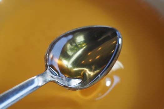 spoon pick Honey top view photo