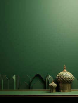 Ramadan kareem traditional islamic festival religious social media post design Ai generated photo
