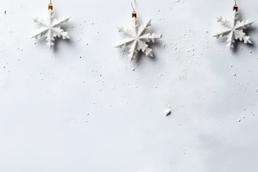 Christmas composition with gift boxes, card balls fir branches pine cones with copy space. Christmas by AI Generated photo