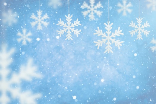 Christmas background with snowfakes photo
