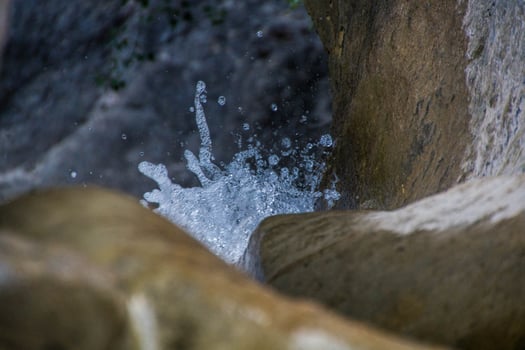 waterfall,pontaix, in drome,france photo
