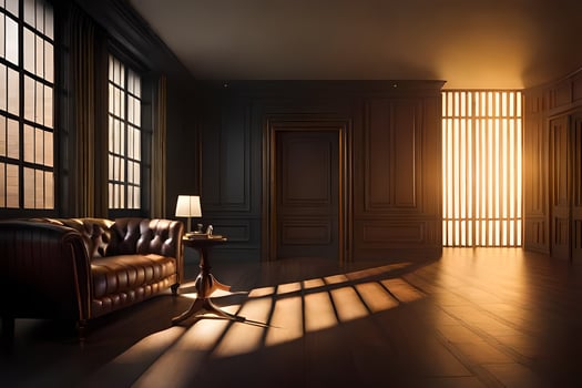 photo wallpaper the room, light, the sun, the room, the sun, the room,. AI-Generated