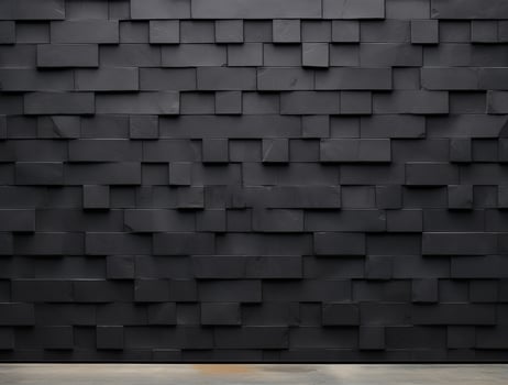 Empty modern dark wall texture background front view Ai generated photo