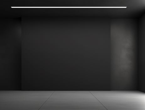 Empty modern interior dark office wall background front view Ai generated photo