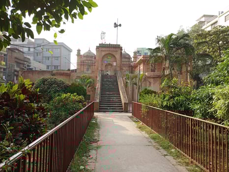 Ancient mosque in old dhaka, Bangladesh. Khan Mohammad Mrida Mosque photo